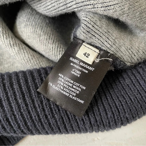 Isabel Marant Etoile Dark Midnight Kaylyn Sweater Size 42 - Picture 7 of 9